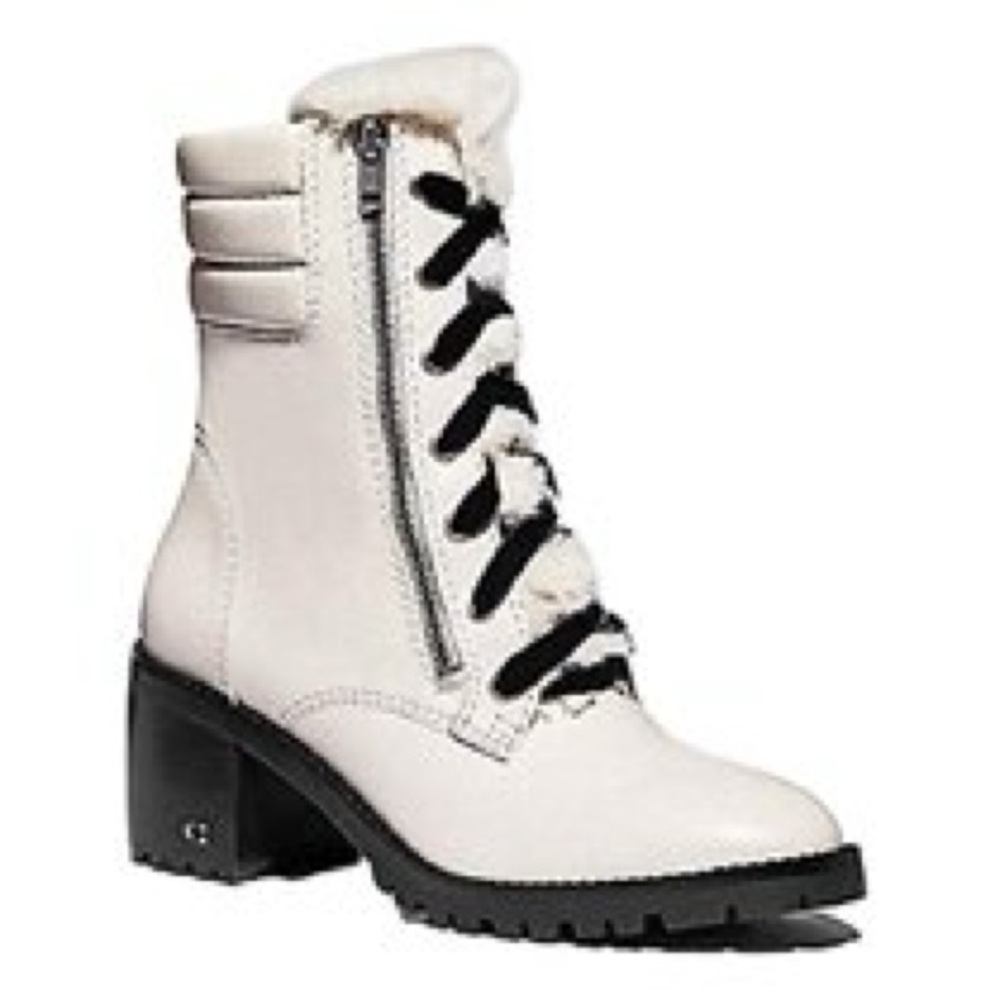 Coach women boot in white color